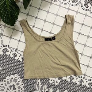Only Tan Tank Crop Top size medium